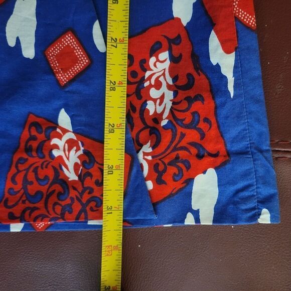 Vintage Handmade Cotton Wrap Front Mini Dress - Picture 14 of 15